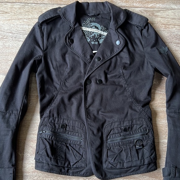 Diesel Black Blazer Jacket Size M - Picture 9 of 14